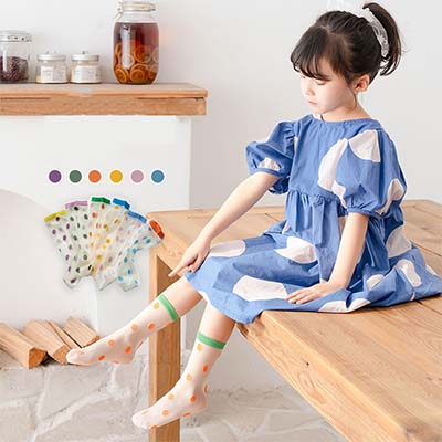 جوارب شبكية متوسطة الطول للبنات