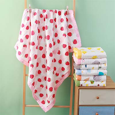 رداء الحمام سميك بطبعة الكرتون للرضيع والطفل صغير