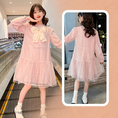 فستان الأمير من التول المزين بالترتر