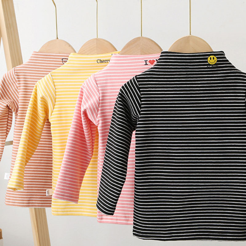 قميص حراري بياقة متوسطة للأطفال من قماش ديرونج