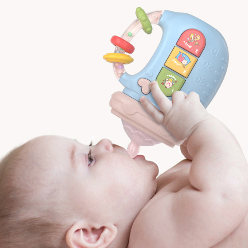 زجاجة الرضاعة الكهربائية مع الضوء الملون والموسيقى لحديثي الولادة