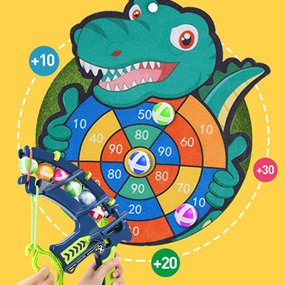 لعبة تفاعلية بين الوالدين والطفل من القوس والسهم مع الكرة اللزجة