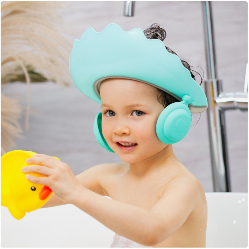 غطاء الشامبو جيل السيليكا ضد للماء حماية الأذنين للرضيع