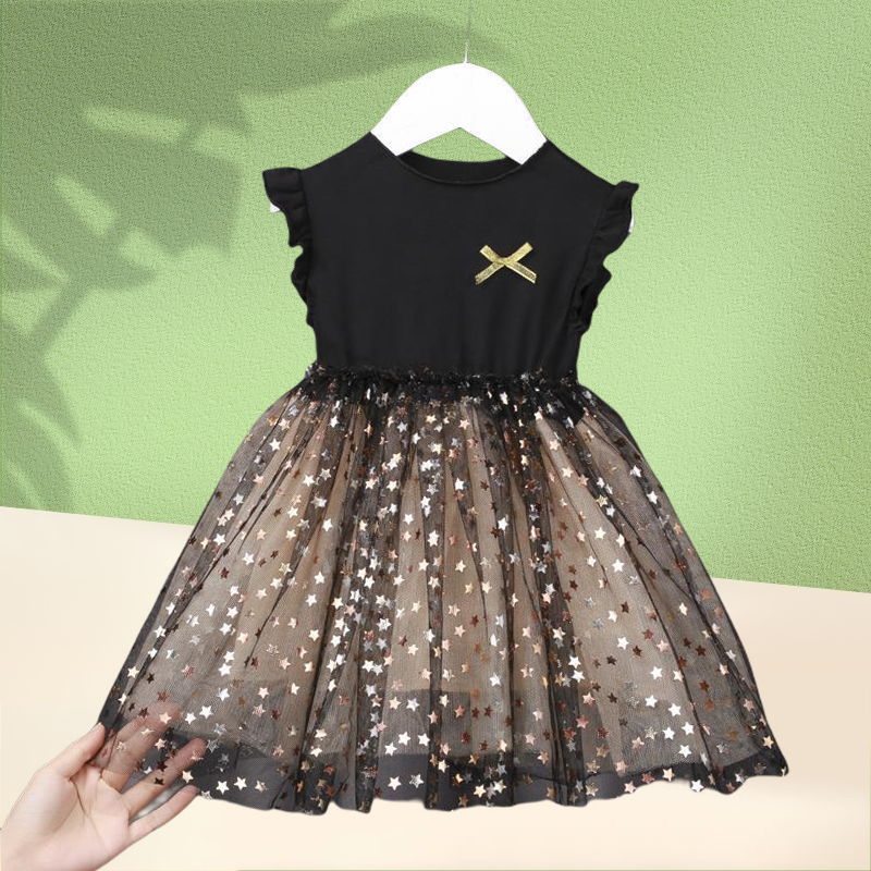 نسط كوري فستان أميرة قماش شبكي منفوش للبنات,بيع نصف الأسعار