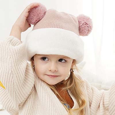 قبعة منسوجة سميكة للأطفال