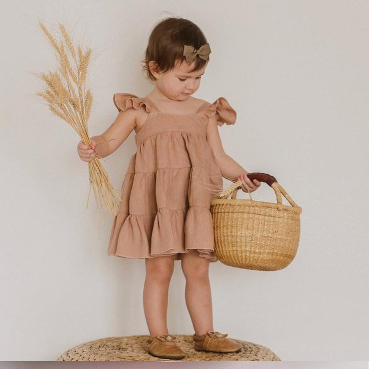 تنورة طويلة بوهيمية للبنات بلا أكمام