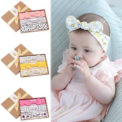 طقم صندوق الهدايا مكون من 3 قطع دبّوس للطفلة