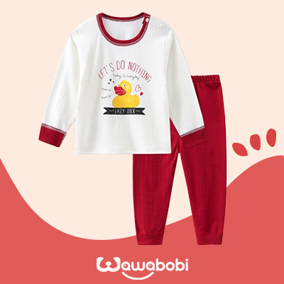 طقم طقني بطبعة كرتون للأطفال الرضّع